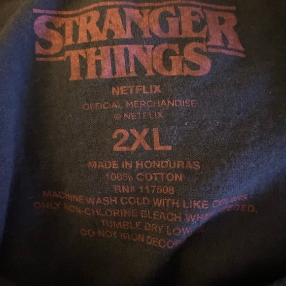 Men's Short Sleeve Stranger Things The Sitter Crew T-Shirt - Black XXL - Picture 4 of 4